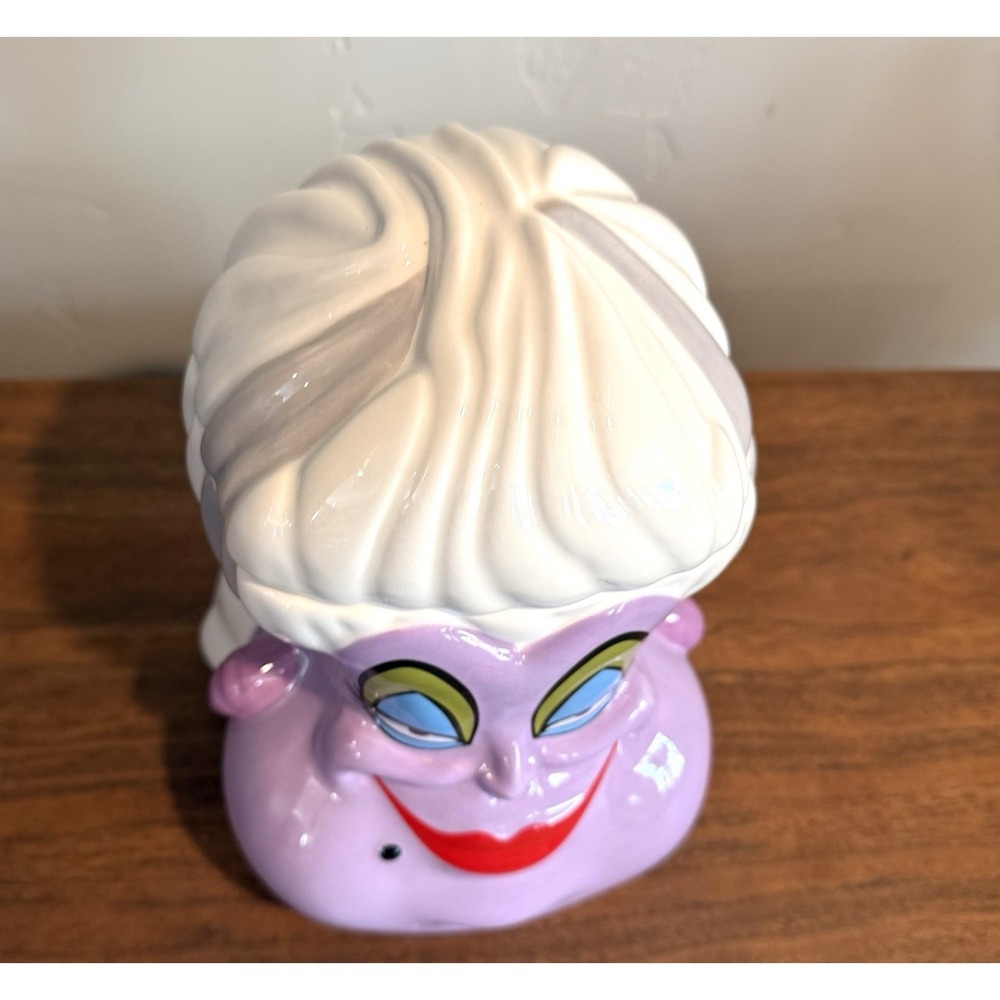 Ursula Little Mermaid Figural Ceramic Cookie Jar Disney Villains - Picture 2 of 8